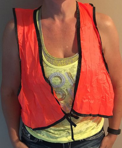 Disposable Orange Safety Vest One Size Fits Most Emergency Products