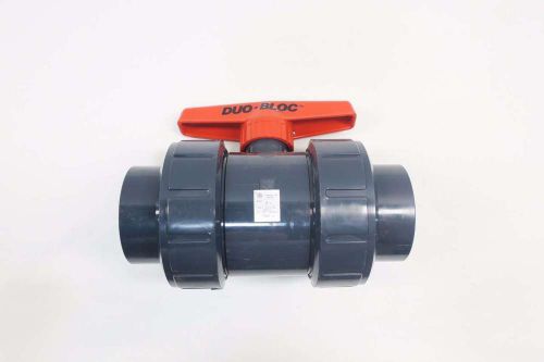 New asahi duo-bloc 150psi 2-1/2 in type 21 pvc ball valve d532348 for sale