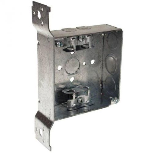 Hubbell square box 4&#034; fm bracket mc/bx clamps 1-1/2&#034; deep outlet boxes 218 for sale