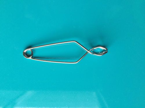 Lab glass test tube holder clamp rack tongs Chrome Plated  4.5inch new