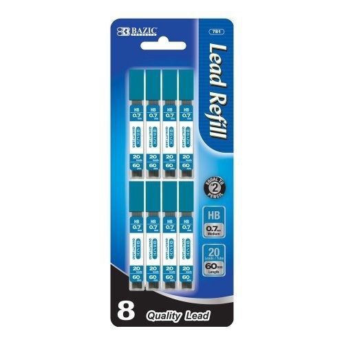 Bazic bazic 20 ct. 0.7mm mechanical pencil leads (8/pack) (781) for sale