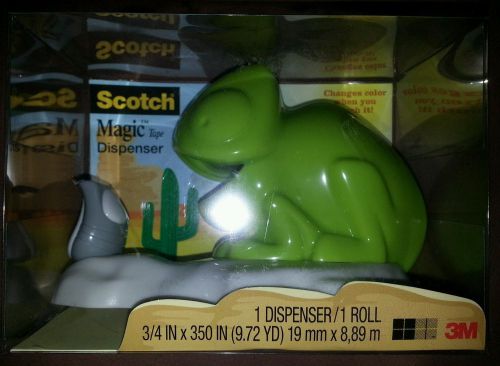 Scotch Magic Tape Dispenser - Chameleon - Changes Color - w 1 Roll of Tape New