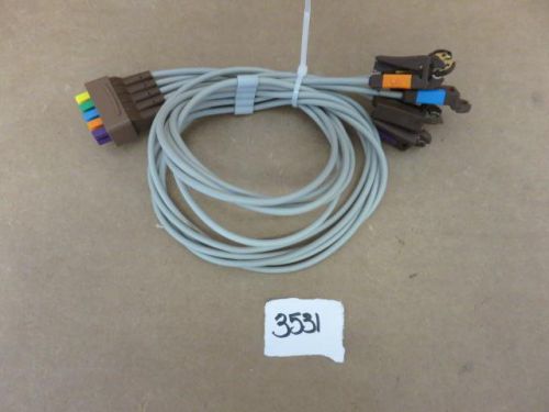 GE Leadwire Cable 5-Lead With Grabber Ends for ECG EKG (Short)