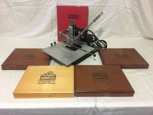 Howard Imprinting Machine Hot Stamping Model 150 Personalizer System Bundle