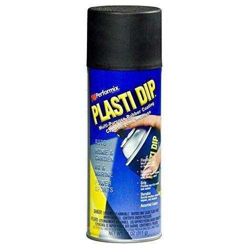 Performix Plasti Dip Spray Matte Black Rubber Coating Aerosol Cans 11 oz Paint