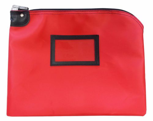 Locking document security hipaa compliant bag 11 x 15 red for sale