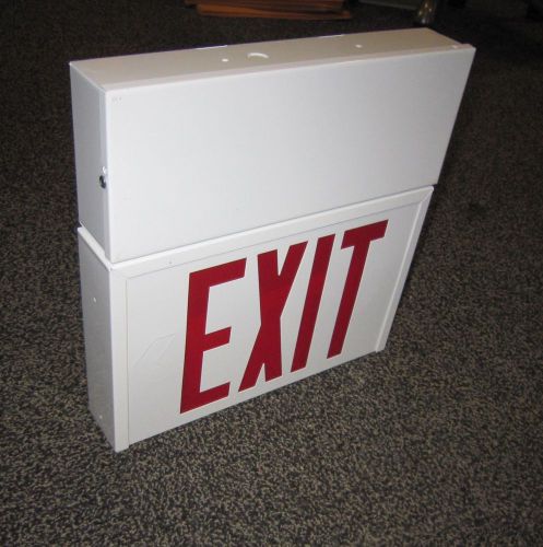 Sure-lites exit sign ~ exit sign, self-powered ~ commercial steel housing ~ new! for sale