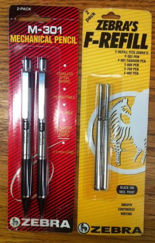 Zebra M-301 Mechanical Pencil W/F-Refill For Pens IP