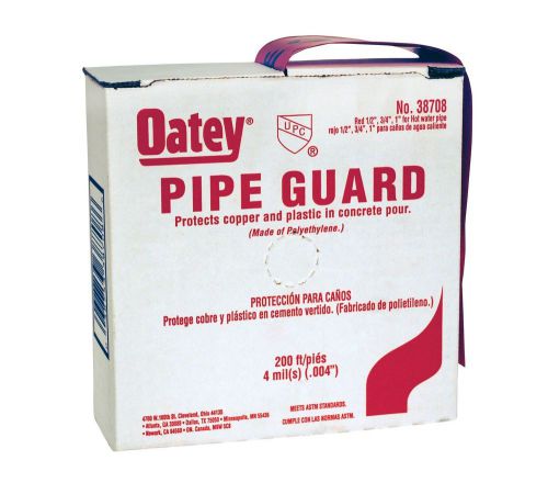 Oatey 38708 4 Mil-Pipe Guard, Red, 200-Feet per Carton 1/2-Inch, 3/4-Inch, 1-...