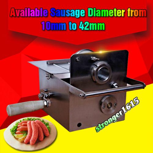 10-42mm sausage diameter,hand-rolling food steel tying/knotting sausage machine