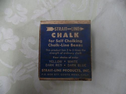 NOS dark blue Strait-Line Chalk refill chalk for self-chalking chalk-line boxes