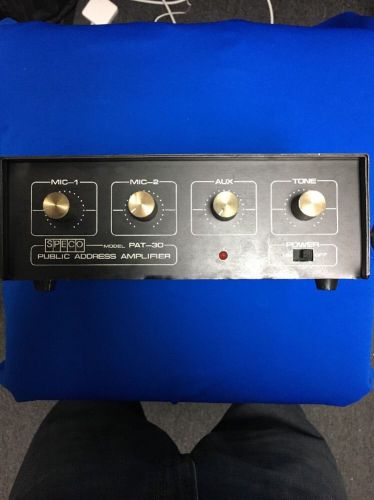 SPECO TECHNOLOGIES PAT-30 Amplifer