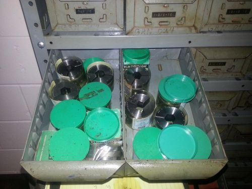 Hardinge s20 collet pads large selection round 3/8&#034;-2&#034; serrated&#034; for sale