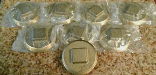 2 &#034; cleanout cover brass (8) for sale