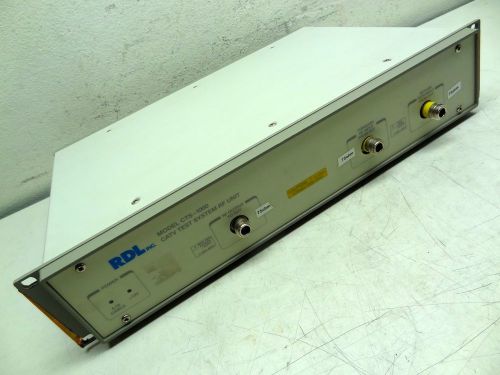 RDL INC. MODEL: CTS-1000 CATV TEST SYSTEM RF UNIT CTS-1000A *AMERICAN MADE*