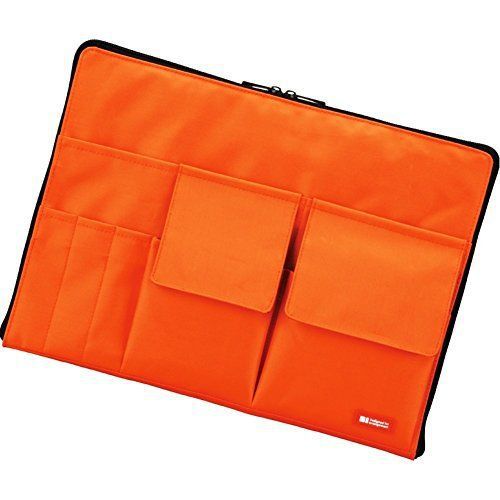 Lihit Lab A7554-4 Teffa Bag in Bag - Size A4 Orange
