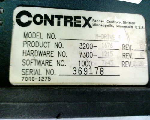 CONTREX M-DRIVE-4 DRIVE 16AMP 90-180V 1/4-2HP
