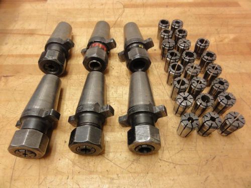 (6) tsd universal kwik-switch 200 collet holders 80236 (27) acura-flex af80236 for sale