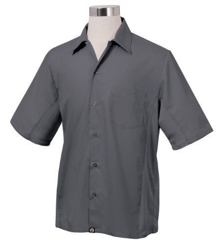 Chef Works CSMV-GRY-M Men Universal Shirt Gray / Gray, Medium