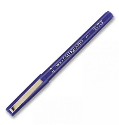 Marvy Calligraphy Marker Blue 3.5mm 6000MS3