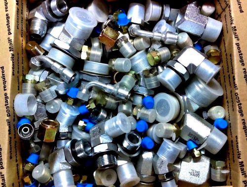 (qty 200) new gates hydraulic hose fittings &amp; adapters bulk surplus parts lot #4 for sale