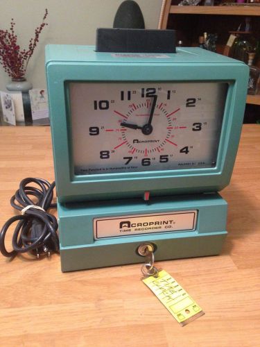 Acroprint 125 Commercial Heavy Duty Time Clock Recorder FOR REPAIR/PARTS 125RR4
