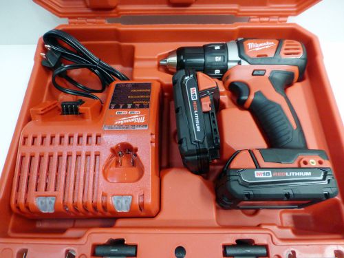 Milwaukee 2606-22CT M18 Compact 1/2&#034; Drive Drill Driver Kit + 2 batteries New