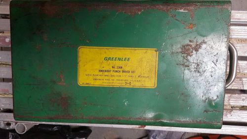 Greenlee 7306 hydraulic knock/out punch driver set 767 746 1/2-2 1/4&#034;  used for sale