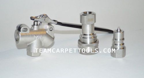 Stainless Steel Angle Valve w/ M/F Quick Connects 1/4&#034; for Carpet Cleaning Wands