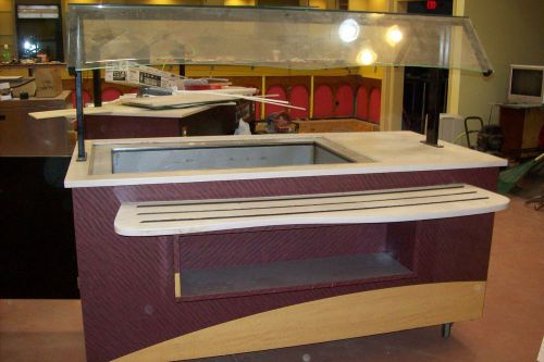 commerical cold buffet table , salad bar