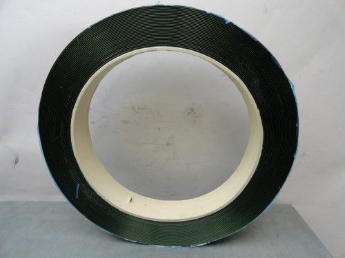 New green polyester strapping roll 1/2&#034; x .028&#034; 3,250&#039; 16&#034; id x 3&#034; wide for sale