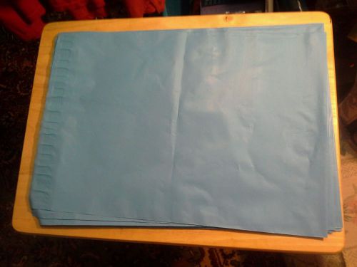 SALE        NEW !!      LOT OF 20     15&#034; X 12 &#034;       SKY BLUE    POLY MAILERS