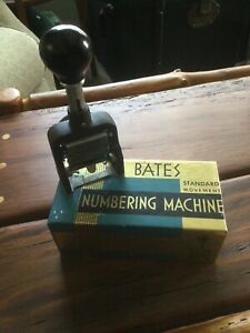 Vintage Bates Automatic Numbering Machine