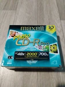 Maxell CD-R Photo Pro, Recordable CD&#039;s, 10 Pack, Brand New, Sealed....Japan...