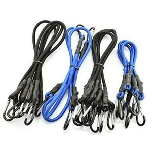 pcs Bungee Cord with Hook Assorted Kit Heavy Duty Straps 2 Climbing Hooks 12