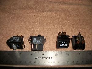 LOT OF DPST ON/OFF 16 AMP SNAP-IN ROCKER SWITCHES! S