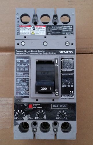 Siemens HFXD63B200 Sentron Series Circuit Breaker  **REDUCED**