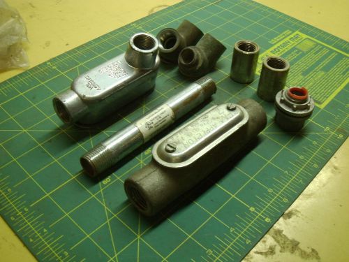 Electrical 1/2&#034; conduit pieces (lot of 8) #4028a for sale