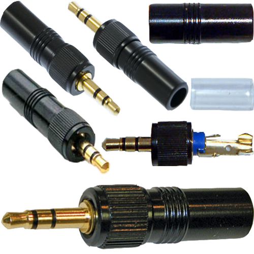Sennheiser 3.5mm screw lock locking jack plug connector for microphone body pack for sale