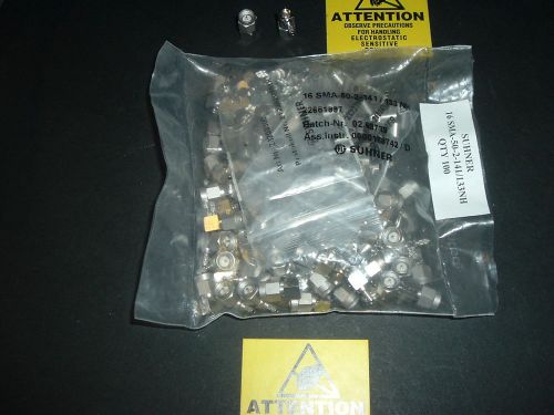 16SMA50-2-141/133NH SUHNER SMA COAXIAL CONNECTOR LOT OF 20 NEW UNITS