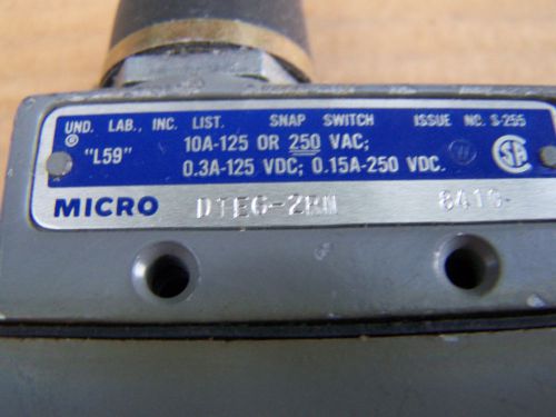 Honeywell microswitch dte6-2rn limit switch for sale
