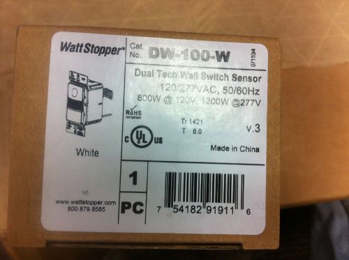 WattStopper Watt Stopper DW-100-W Dual Tech Wall Switch Sensor