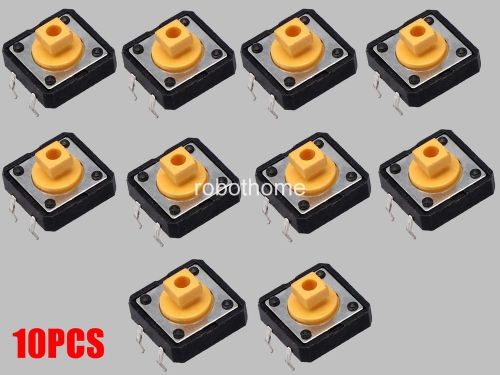 10PCS 12x12x7.3mm Stable 12*12*7.3mm Keyswitch Tact Switch Microswitch Button