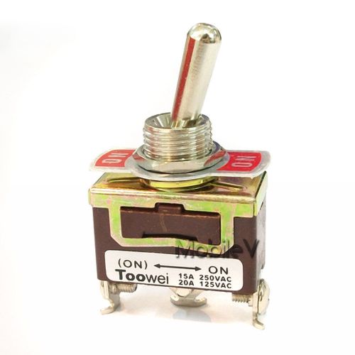 2 (ON)-ON SPDT Toggle Switch Latching 15A 250V 20A 125V AC Heavy Duty T701DW