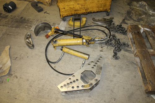 Enerpac 1&#034; to 4&#034; hydraulic one shot conduit pipe bender for sale