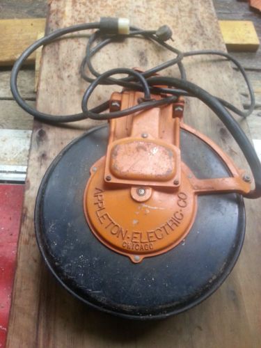 Vintage appleton ceiling mount rotating  heavy duty retractable cord reel 32 &#039; for sale