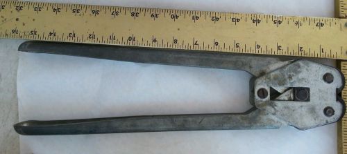 Marked OPZ 3300 13 1/2&#034; Made in Switzerland Crimp Crimper Tool Used banding band