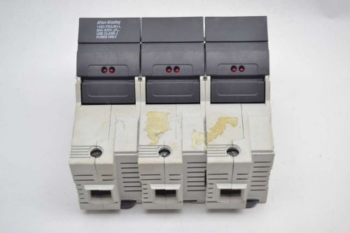 Allen bradley 1492-fb3j60-l class j 60a amp 3p 600v-ac fuse holder b374223 for sale