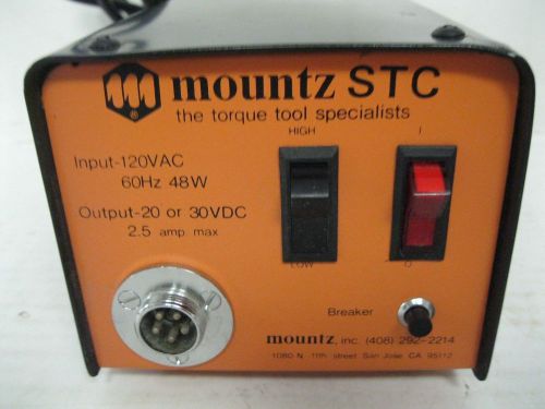 Mountz stc/ #1603001/ input-120vac/60hz (48w)/0utput-20or 30vdc for sale