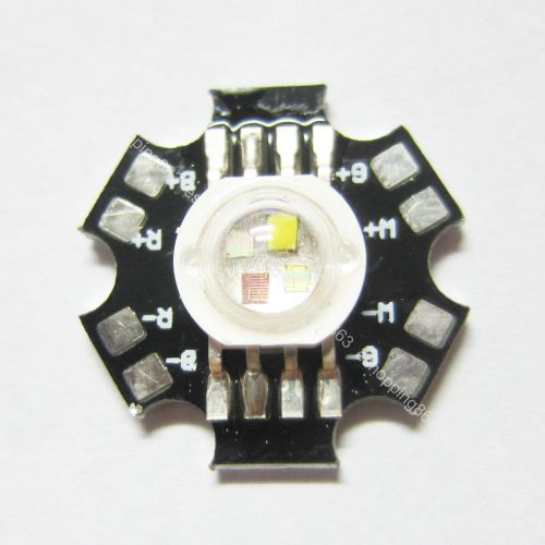 4w rgbw high power led bead chip light red green blue white 1w/chip &amp; heatsink for sale